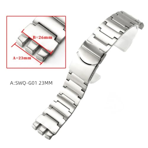 Bracelet 316L acier inoxydable solide pour Swatch YGS Yas