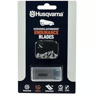 Husqvarna Automower® Endurance Messer – 6er-Pack Kohlenstoffstahl, 4-Kanten-Design für längere Lebensdauer und schärfere Schnitte