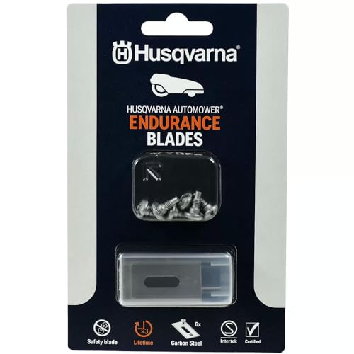 Husqvarna Automower® Endurance Messer – 6er-Pack Kohlenstoffstahl, 4-Kanten-Design für längere...
