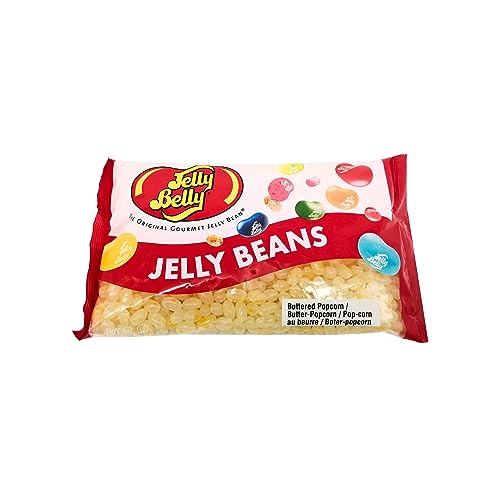 Jelly Belly Buttered Popcorn Jelly Beans Bulk Bag, 1 Kilograms