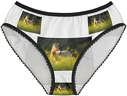 Przewalski Horse Grazing Panties, Przewalski Horse Grazing Underwear, Briefs, Cotton Briefs, Underwear, Panties For Women