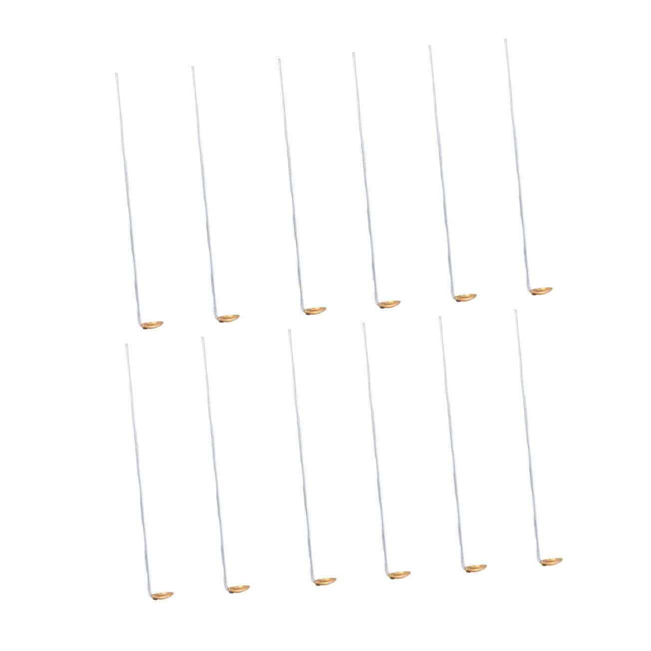 15pcs Copper Chemical Combustion Spoons Laboratory Heating and Sampling Tools Teaching Instrument for Scientific Research and Use