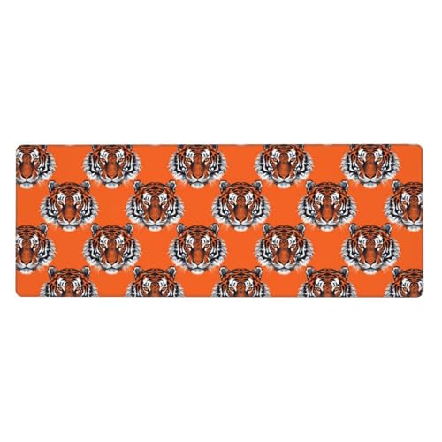 Tapis de souris grand format tigre orange pour aménager votre bureau de jeu