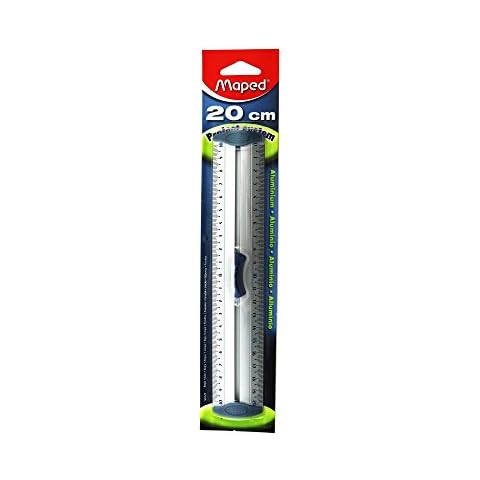 Maped Double Décimètre Aluminium 20 cm Cover