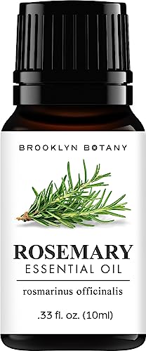 Brooklyn Botany Rosemary Essential Oil – 100% Pure And Natural Therapeutic Grade Essential Oil - Rosemary Oil For Aromatherapy And Diffuser – 0.33 Fl Oz #TOP1