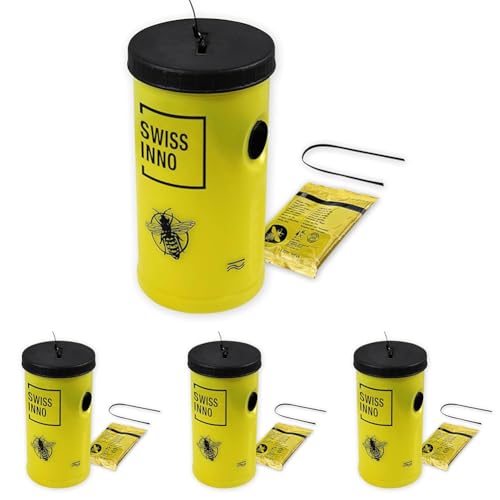 SWISSINNO Piège à Guêpes - Solution Efficace Contre Les Guêpes et Frelons - Réutilisable avec Appât…