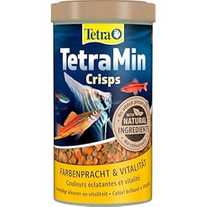 TetraMin Crisps – Fischfutter für alle Zierfische, nährstoffreiche Mischung für gesunde Fische und klares Wasser, 500 ml Dose
