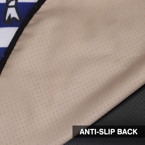 Image of Universal Waterproof Towel Car Seat Covers - Automotive Seat Cushion for Sedan SUV Truck Front OR Rear Seats - Anti Slip Car Seat Protector Suit for After Yoga Gym Hiking Running Workout Sport