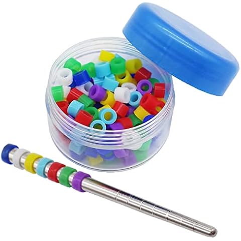 FOIBURELY 90 pcs Bird Ring Leg Bands for Canary Gouldian Zebra Finch Society Bird Foot Ring with 1 Installer (Diameter 3mm) Cover