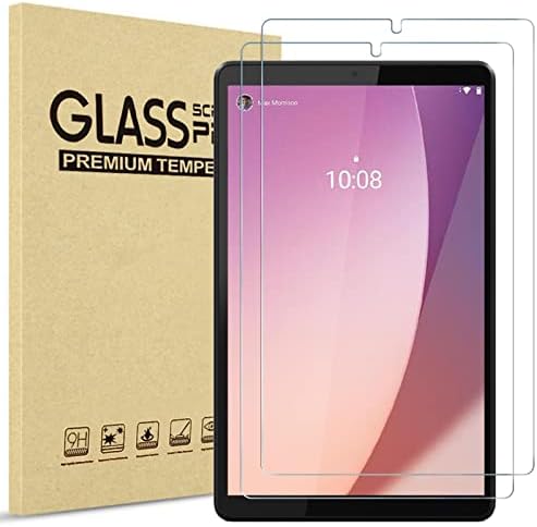 ProCase 2 Pack Screen Protector for Lenovo Tab M8 2023 Gen 4/ Lenovo Tab M8 Gen 3/ Smart M8 Gen 3 2022/ Tab M8 HD/Smart Tab M8 /Tab M8 FHD 2019, Tempered Glass Screen Film Guard -Clear