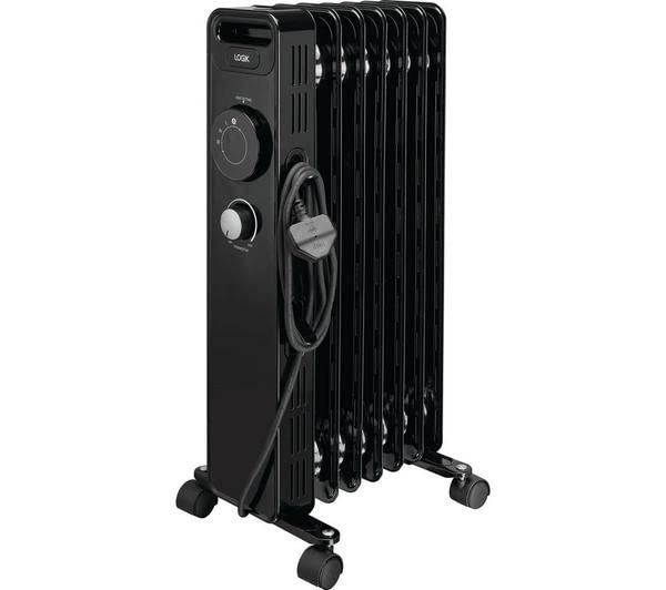 LOGIK L15OFR20 Portable Oil-filled Radiator - Black : Amazon.co.uk:  Automotive