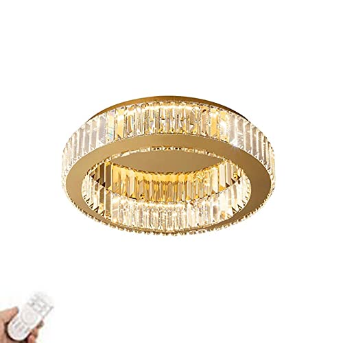 Lustre cristal LED salon et salle à manger avec intensité variable