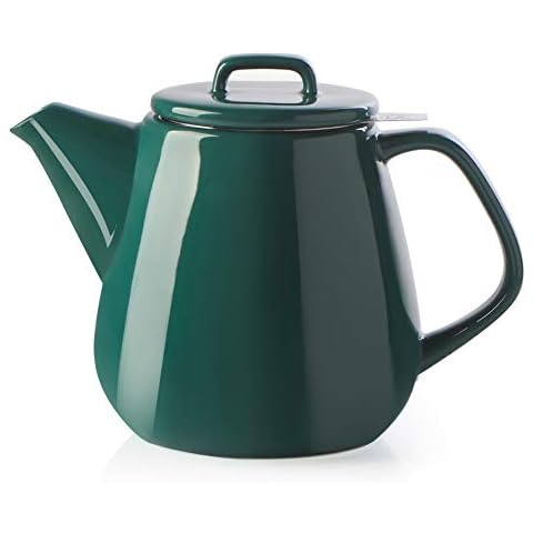 SWEEJAR Ceramic Teapot with Stainless Steel Infuser, 40oz Cover