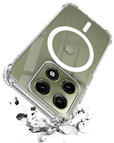 Image of Jkobi Shockproof Crystal-Clear Back Cover for Motorola Moto Edge 70 Pro (Magsafe Wireless Support | Drop & Camera Protection | Hard Polycarbonate)
