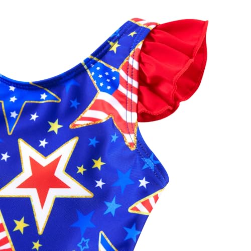 Image of Vieille Toddler Little Girls One Piece Swimsuits Ruffles Bathing Suits Mermaid Dinosaur Swimwear 2-7T