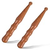 Shimmeroo 2 Stück Akupunkturstift Akupressurstift Sandelholz Akupressur Massagestifte Traditionelle Akupressur Stift für Entspannung von Körper, Händen und Füßen