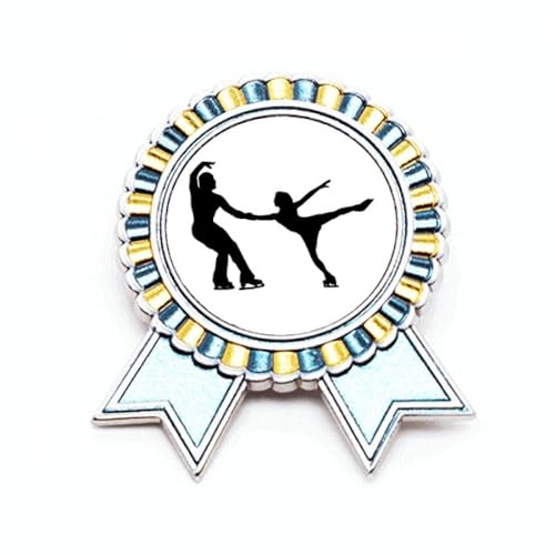 Broche joueur d'éducation physique patinage métal accessoire sport veste M