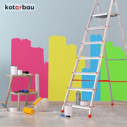 KOTARBAU® 6er Set - Malerfolie - Abdeckfolie - 4 x 5 m - Malervlies - Abdeckplane - Bauschutzfolie - Robust - Transparent