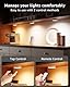 LED Spot Akku USB Aufladbar, 2400mAh Batteriebetrieben Kabellos Vitrinenbeleuchtung mit Fernbedienung Timer Magnetisch Unterbauleuchte Küche Ohne Kabel Rund Dimmbar Spotlight für Schrank Regal Vitrine