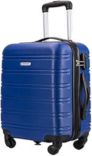 Flymax 55x35x20 Super Lightweight Abs Hard Shell Travel Carry on Board Cabin Approved Hand Luggage with 4 Wheels Fits Easyjet, Ryanair, British Airways & Jet 2 56x45x25