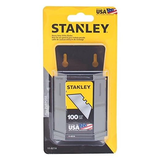 Stanley Hand Tools 11-921A 100 Pack Utility Knife Blades & Dispenser