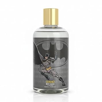 Cosmo Batman Body Wash for Kids – 350ml | Gentle Body Cleanser with Moisturizing Hydration, Nourishing Ingredients, Rich Foaming Action & Long-Lasting Fresh | Smooth, Soft, Clean & Happy Skin