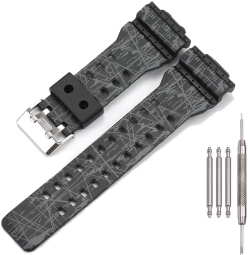 16mm Resin Strap Replacement for G-Shock ga110 ga100 ga120 gd100 g8900 Men's Rubber Watch Band