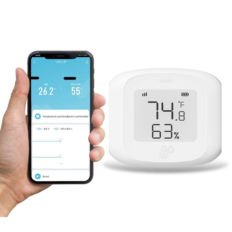 Amazon.co.jp: 温湿度計 WiFi デジタル 温度計 湿度計 デジタル 室温計