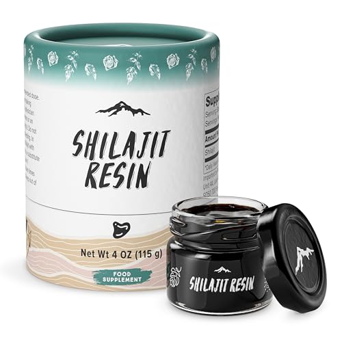 Pure Himalayan Shilajit Resin - Pure Shilajit for Men & Women - Maximum Potency Shilajit Supplement with 85+ Trace Minerals & Fulvic Acid - Supports Energy, Metabolism & Immunity (115 Grams, 1 Pack)