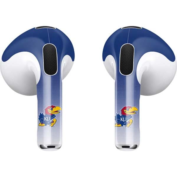 Skinit Decal Audio Skin Compatible with Apple AirPods (3rd Gen, 2021) - Officially Licensed Kansas Jayhawks Design