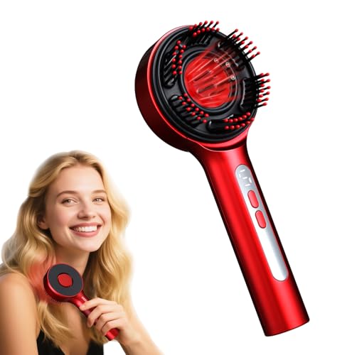 Rechargeable Scalp Massage Comb - Mimics Hand-like Kneading for Daily Hair Maintenance & Relaxation Cordless with Oil Applicator for Men & Women