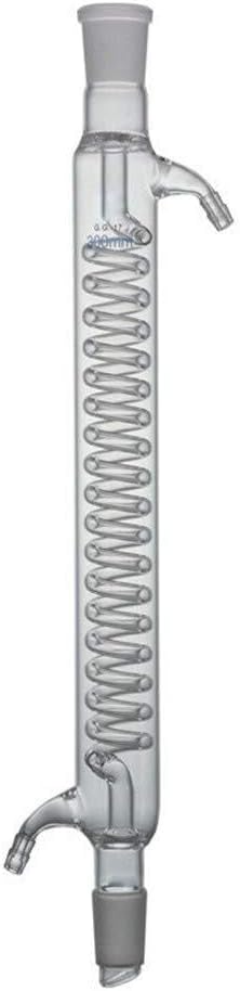 300mm Graham Condenser, Joint 24/40, Borosilicate 3.3 Glass Standard Ground Mouth Heat Resistant Heavy Duty Customizable Scientific Lab Condensers- Pack of 1 (Size : 300mm/24 * 40)