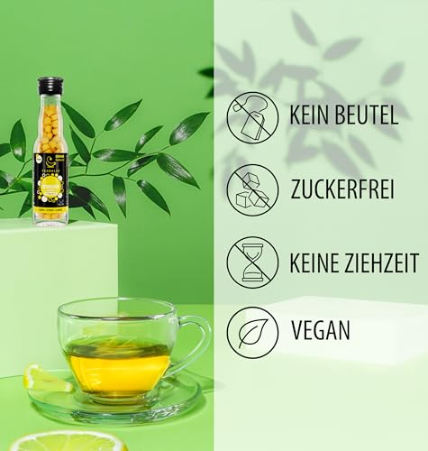 TEABALLS - Grüner Tee (1 x 15g) | 150 Teaballs | für 30-75 Tassen Tee | 100% reines Pflanzenextrakt | Bekannt aus: DAS DING DES JAHRES