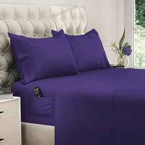 Dreamcare Queensize Violett Bettlaken 4-teiliges Set