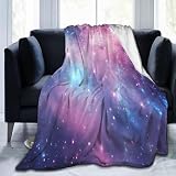Mexpekil Manta de forro polar de fantasía, galaxia, nebulosa, 50 x 40 pulgadas, antibolitas, acogedora, para sofá, cama, sofá, picnic, viajes, lavable a máquina