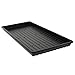 TO Plastics 1020 Black No Holes Microgreen Trays, 25 Pack - Heavy Duty Shallow Germination Trays for Seedlings, Sprouts & Hydroponics - Indoor Use