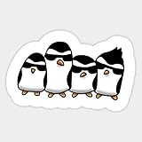 madagascar wall stickers There are 3 Pcs/pack,about 3 - 4 inches. High quality vinyl. Easy stick on different surface. High quality vinyl stickers also remove without any effort.