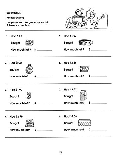 Real Life Math Series: Market Math For Beginners | Reproducible Activity Book #TOP3