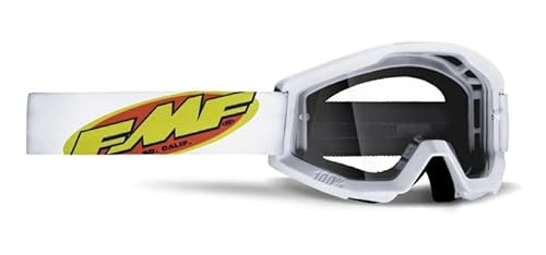 Masque Lunettes FMF POWERCORE de motocross pitbike ski snowboard (Blanc) Cover
