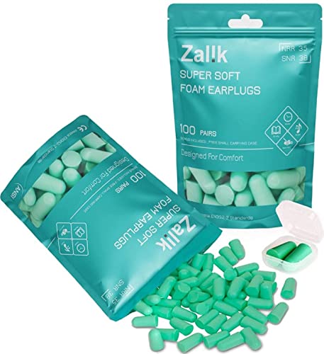 (100 Pair) Ear Plugs for Sleeping Noise Cancelling Ear Plugs for Noise Reduction Ultra Soft Foam Earplugs Sound Blocking Sleeping Snoring, Concerts, Airplanes, Travel, Work Loud Noise 35dB Highest NRR