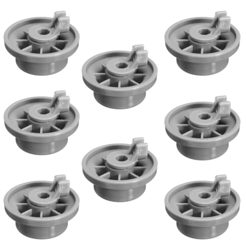 8 Pack 165314 for Bosch Dishwasher Wheels Lower Rack - Replacement Parts 420198 AP2802428 PS343912 for Kenmore Dishwasher Drawer Bottom Rack Rollers