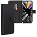 kwmobile Wallet Case for Huawei Y5 (2019) - Protective PU Leather Flip Cover with Magnetic Closure, Card Slots and Kickstand