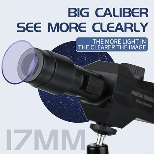 Telescopio monocular digital contra vibraciones con trípode y zoom 7