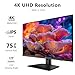Z-Edge U27P4K 27-inch Gaming Monitor Ultra HD 4K, 75Hz Refresh Rate, 3840x2160 IPS LED Monitor, 250cd/m²