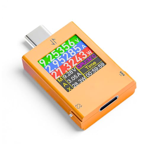 Image of Serplex USB-C Power Meter Tester, Digital Charger & Cable Tester with Color Display, Voltage /Current /Watt Monitor, Universal PD 3.2 50V Fast-Charging Analyzer for USB-C Chargers & Power Banks