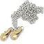 Gold Hook Silver Chain