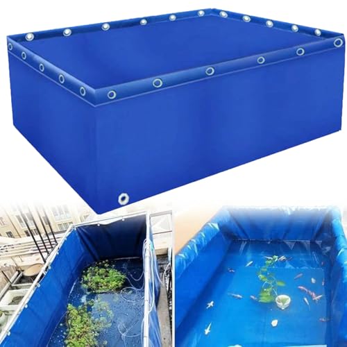 Bassin en toile PVC multifonctionnel idéal pour élevage de poissons et réserve d'eau extérieure