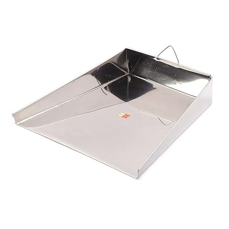 KCL Stainless Steel Cleaning Dust pan/Supdi/Scoop for Home, Office, School, Restaurant - 1 Unit - Dimensions - 29cm