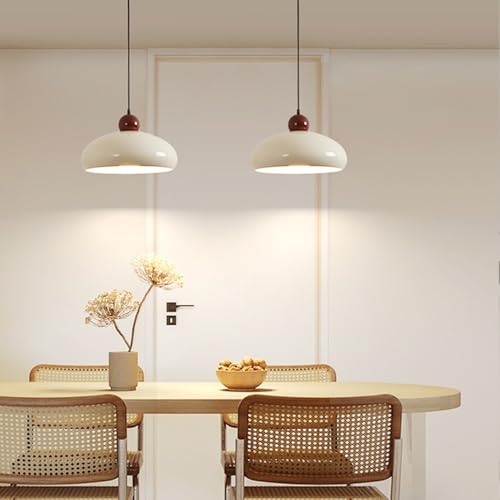 Lámparas de suspensión ajustables E27 estilo retro de metal blanco decorativas 3