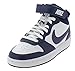 Nike Court Borough Mid 2 (GS), Scarpe da Basket, White/Blue Void-Signal Blue, 40 EU